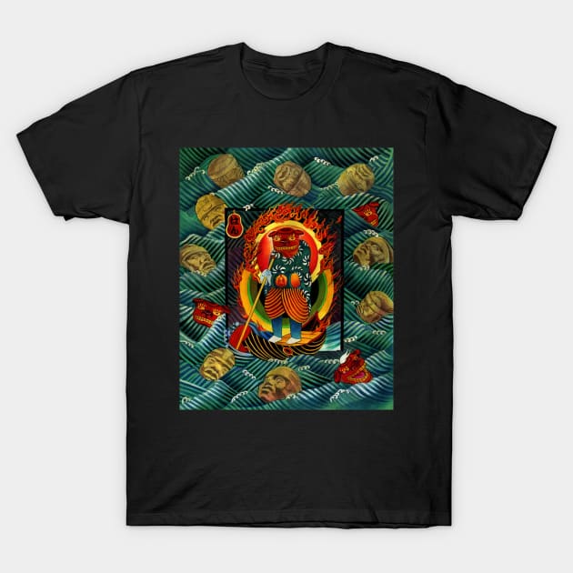 Olmec Sunset T-Shirt by MoiraHahnArt